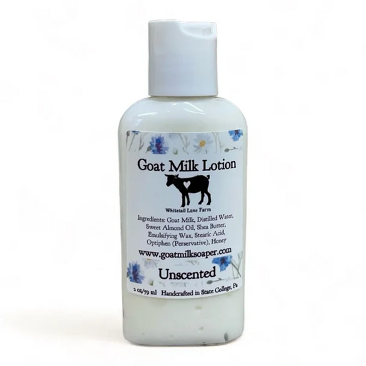 Goat Milk Lotion | Unscented – 2 oz | TSA-Friendly Travel Size
