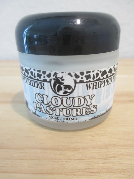 Cloudy Pastures Whipped Beef Tallow Moisturizer - 2oz frosted glass jar