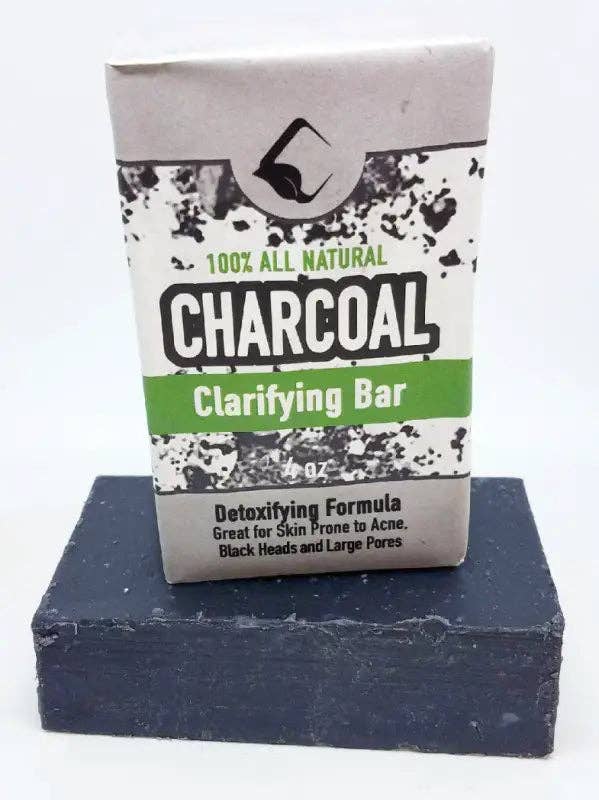 Moving with Grace Fl 100% Activated Charcoal Clarifying Facial Bar Soap - Detoxifying Formula